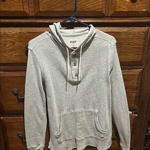Levi's Gray Henley Sweatshirt